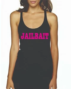 Jailbait Women's Funny Women's Tank Top - Picture 1 of 3