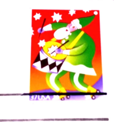 Christmas 2003 Holiday Music Makers  Santa with Drum - Gold Replicas - SEE BELOW - Image 1 of 4