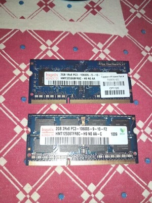 Kit ram Hynix PC3-10600S 4Gb (2x2Gb) - Immagine 1 di 2
