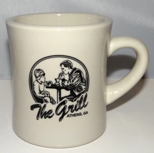 THE GRILL Athens Georgia Taza de café Taza de té Comedor Cerámica pesada 10 oz. - Imagen 1 de 7
