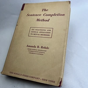 The Sentence Completion Method By Amanda R. Rohde Out Of Print And Rare - Picture 1 of 24