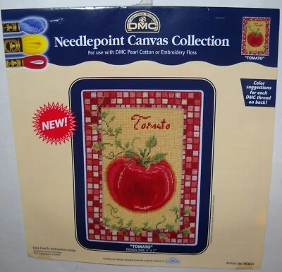 DMC Needlepoint Canvas Collection TOMATO NC055 No Thread  NEW - Image 1 of 4