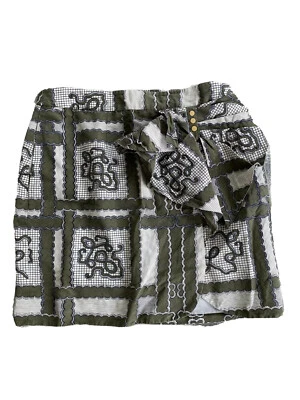 Anthropologie LEIFSDOTTIR COTTON SILK PEBBLE SKIRT Pockets Bow Size 4 - Image 1 of 4