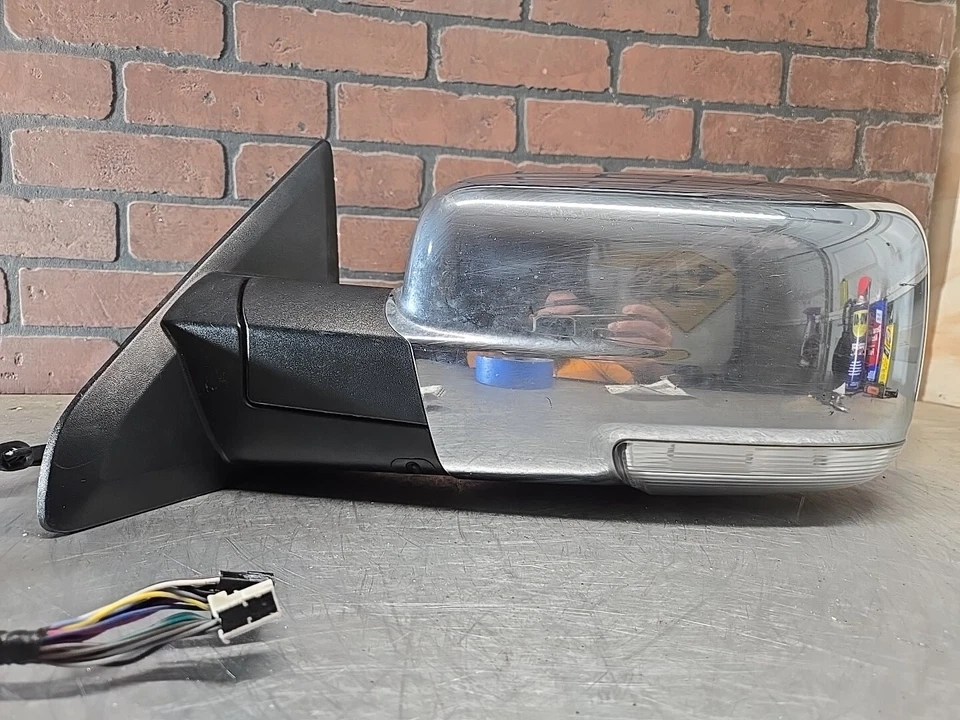 OEM DODGE RAM 1500 2014-17 LH LADO IZQUIERDO TÉRMICO ELÉCTRICO ESPEJO RETROVISOR CROMADO.  0055 L Foto 1 de 4
