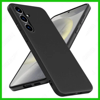 Cover Nera per Samsung Galaxy S24 / + Plus / Ultra Custodia in Silicone Tpu Nero