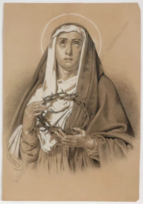 Marianne von Eschenburg (1856-1937) "Santa María", dibujo, 1872 Foto 1 de 2