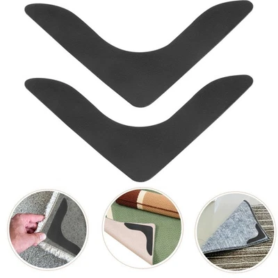  8 Pcs Carpet Sticker Eusable Washable Sticky Grippers for Area Rugs - Image 1 of 4