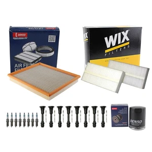 Denso Tune Up Kit NGK 8 Spark Plugs & 8 Boots Kit for Armada QX56 Titan 5.6L V8 - Picture 1 of 2