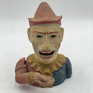 Humpty Dumpty Gusseisen mechanische Bank Zirkus Clown antik Anfang 1900’er funktioniert - Bild 1 von 9