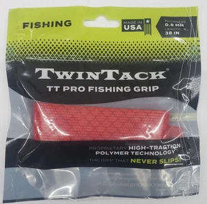 TwinTack Pro Fishing Grip Twin Tack Snapper Rosso Alta Trazione Polimero 38" 8D3 - Foto 1 di 2