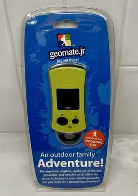VTG NOS 2009 Geomate Jr Geocaching GPS Green  NEW 250k preloaded Geochaches - Image 1 of 4
