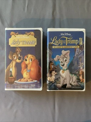 Disney Lady and the Tramp I & II VHS Tapes Lot Masterpiece Collection - Image 1 of 4