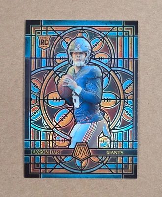 2025 Panini Mosaic Football Jaxson Dart Rookie Stained Glass Case Hit #19 SP - Image 1 of 2