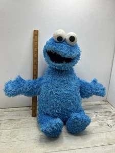 Sesame Street Cookie Monster Plush 2014 Hasbro 18” Soft Cuddly Blue Soft Toy - Picture 1 of 8