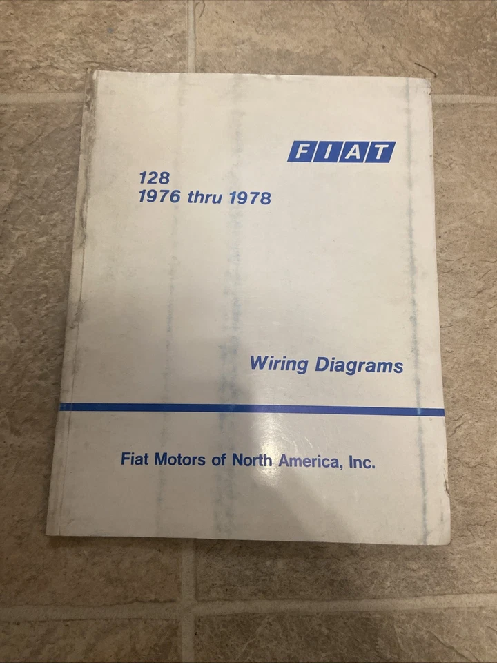 FIAT 128 1976 1977 1978 DIAGRAMAS DE CABLEADO MANUAL DE TALLER/LIBRO FIAT original Foto 1 de 4