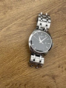 Tissot 1853 Couturier Black Dial Crystal Sapphire Mens Watch T035410 - Picture 1 of 7