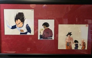 De Colección Dragon Ball Z Producción Celda Collage Goku Goham Krilin Mr Satan Vegeta 18 - Imagen 1 de 16