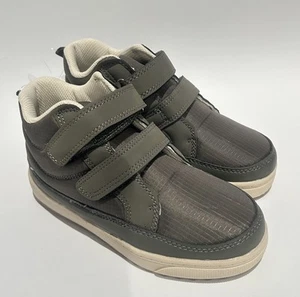 Brand New OshKosh B’gosh Size 2m Franki Fashion Boots Green/Gray Rubber Sole - Picture 1 of 9