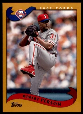 2002 TOPPS #394 ROBERT PERSON PHILADELPHIA PHILLIES - Image 1 of 2