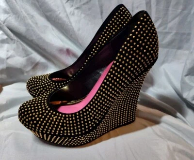 Novo Salto Alto Feminino Alba Club Studded Preto Noturno Plataforma 8.5  - Imagem 1 de 4