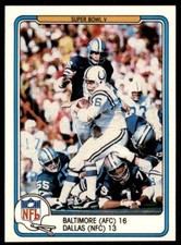 1982 Fleer Team Action Baltimore/Dallas . Super Bowl V #61