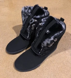 DVS Jackson Girls Size 8 Black Boots Cold Grip Technology Snow Winter Skate Boot - Picture 1 of 10