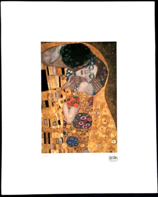 Gustav Klimt - Der Kuss - 50x40 cm Limitierte Auflage Nr. 21/200 - Bild 1 von 3