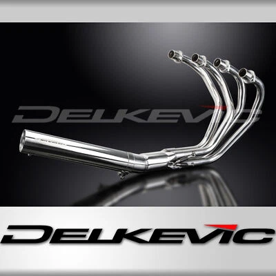 HONDA CB350F 1972-74 FULL 4-1 STAINLESS STEEL EXHAUST CLASSIC STRAIGHT SILENCER - Image 1 of 4