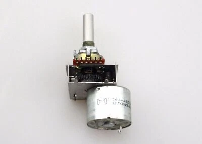 1x 16mm Dual-Gang A50K 50K Audio Motorized Potentiometer 25mm D Shaft - Image 1 of 4