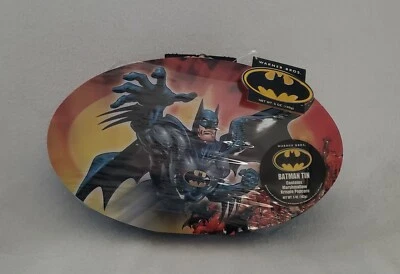 Lata ovalada de Batman nueva con etiquetas y encogible Warner Bros DC Foto 1 de 4