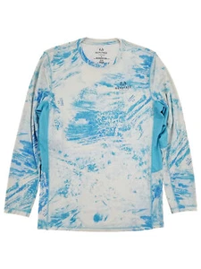 Realtree Aspect Mens Blue Riverdog Long Sleeve Performance Fishing Shirt - Picture 1 of 1