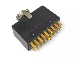 Conector de montaje de cable dorado de 27 pines Beau Jones RCA macho usado buen estado. CJ - Imagen 1 de 1