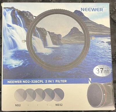 Neewer 37mm ND 2-32 & CPL 2 in 1 Filter - Image 1 of 4