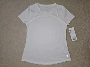LAYER 8 Women`s Arctic White Quick Dry Mesh Racing Tee Short Sleeve Sz.XS - Picture 1 of 15