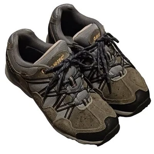 Hi-Tec Womens Sz 9 Shoes Gray Pink Black Outdoor Trail Waterproof Hiking Sneaker - Picture 1 of 10