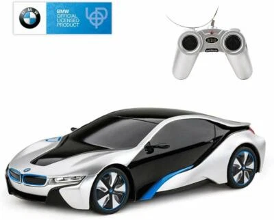 Rastar BMW i8 1:24 RC Remote Control Car Silver  - Image 1 of 4