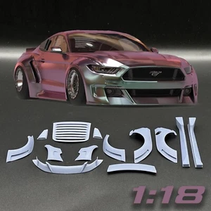 1:18 2015 Mustang Widebody Clinchd Flares Kit Transkit For Diecast Models - Picture 1 of 12