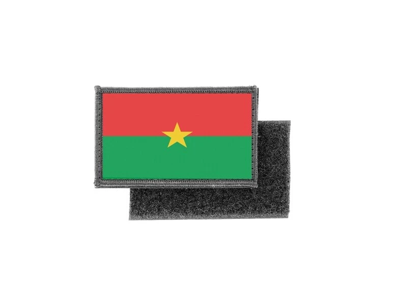 Flag Patch Printed Badge Country Burkina Faso