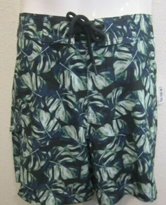 Goodthreads Men's 13"Inseam Swim Boardshort Swimsuit Surf Palm Leaf Size 31 - Picture 1 of 3