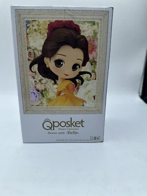 Disney Characters Flower Style Q Posket Beauty and the Beast Belle Ver. A Figure - Image 1 of 3