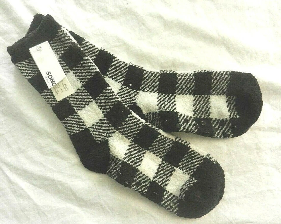 Calcetines Zapatilla Niñas Sonoma Blanco y Negro Suelas Antideslizantes Talla 9 a 11 Foto 1 de 4