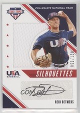 2020 USA Baseball Stars & Stripes Silhouettes Signatures /150 Reid Detmers Auto