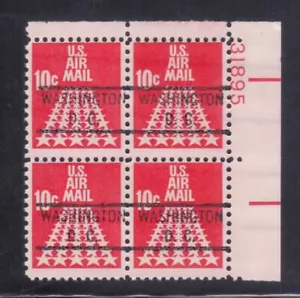 C72 - 10¢ Congressional Precancel Plate Block - Fine NH - Picture 1 of 1