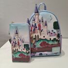 Disney Loungefly Sleeping Beauty Princess Castle Series Backpack and Wallet
