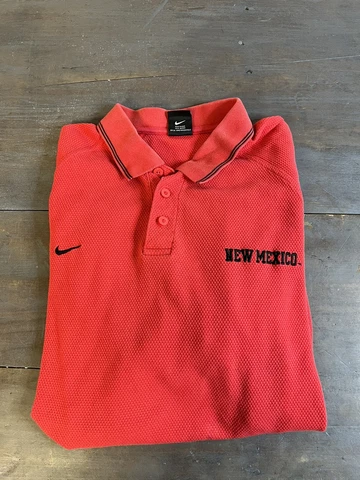 Mens Nike Team New Mexico Lobos Polo Style Shirt Size XL Cover