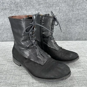 Marta Ray schwarze Wildleder-Kampfstiefel Damengröße 40 US 9 Grunge Goth - Bild 1 von 15