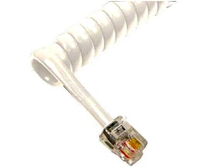 Cablesys GCHA444006-FWH / 6' Handset Cord - White ICC-ICHC406FWH UPC 67714204... - Picture 1 of 2