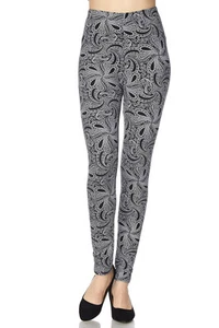 Legging TC/115 Buttery Soft Siempre Cepillado Blanco y Negro TALLA ÚNICA - Imagen 1 de 4