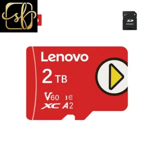 Lenovo 2TB Ultra Memory Card Class10 V60 Micro TF SD Card 1TB 512GB 128GB SD Mem - Photo 1 sur 18