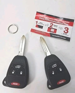 2004-2016 Chrysler Dodge Jeep 4 Tasten Fernbedienung Kopf Schlüssel OHT692427AA RK-CHY-OHT-4 - Bild 1 von 2